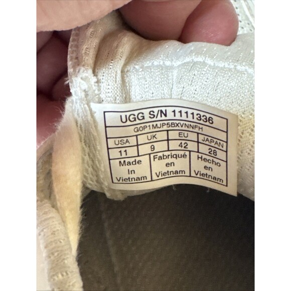 UGG Women's Highland Sneakers 1111336 White/White Size 11 UK 9 - Picture 4 of 6